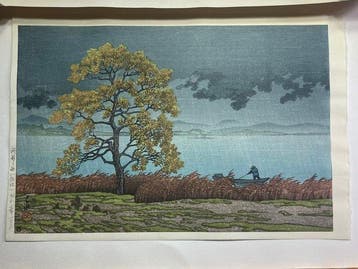 Pluie sur le lac Matsue - Kawase Hasui  (1883-1957) -
