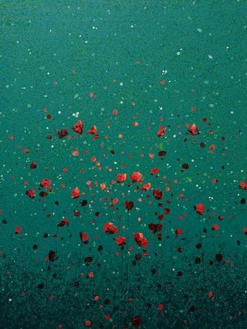 Parfen.D XXL - Rising Red, Antiek en Kunst, Kunst | Schilderijen | Modern