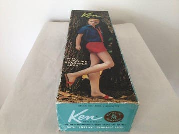 Mattel - Jouet Vintage Mattel Ken Doll No. 1020 – Brunette –