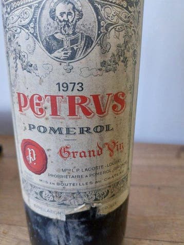 1973 Petrus - Pomerol - 1 Bouteille (0,75 l), Collections, Vins