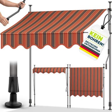Klemluifel - Balkon luifel - Verticale luifel - 200 cm - Ora, Verzenden
