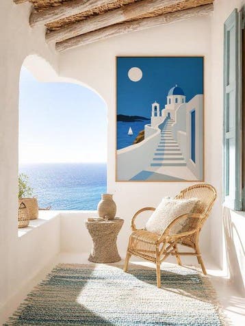 Nelson F. León - Noche en Santorini XL- (NO Reserve)