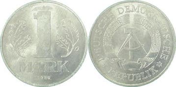 1 Mark Ddr 1980a (MuntenenBankbiljetten-Duitslandvanaf1871), Verzenden, België