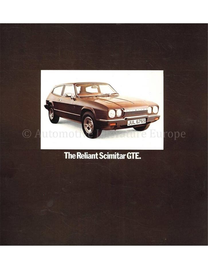1977 RELIANT SCIMITAR GTE BROCHURE FRANS, Boeken, Auto's | Folders en Tijdschriften