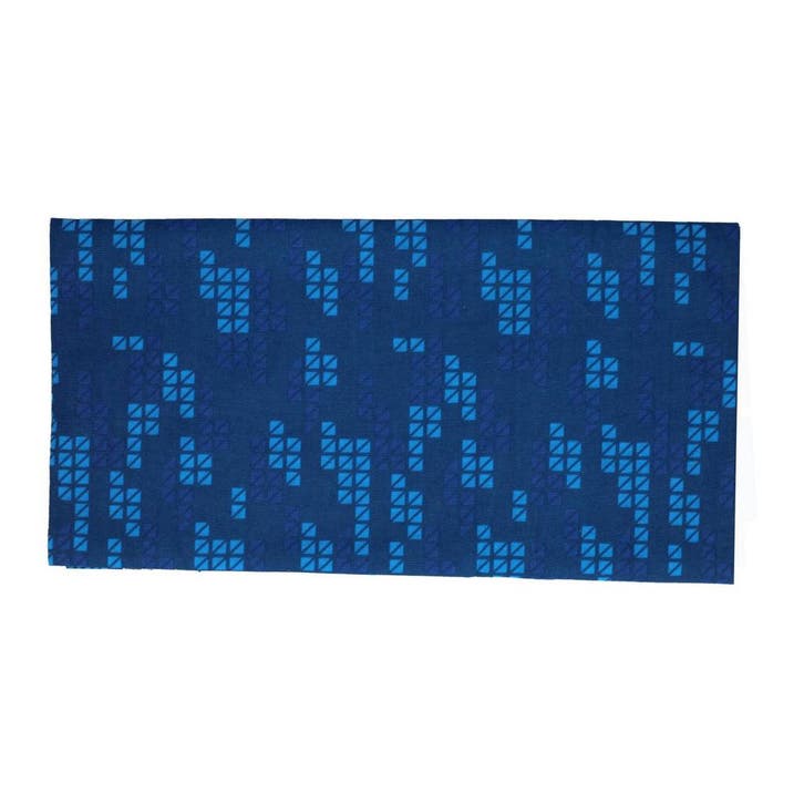 Haarband Multifunctioneel 45x25cm - Blok Patroon - Blauw, Handtassen en Accessoires, Uiterlijk | Haarverzorging