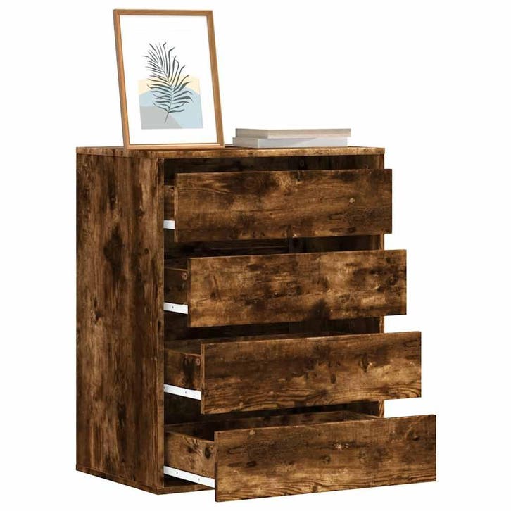 vidaXL Ladekast 60x41x76 cm bewerkt hout oud houtkleurig, Huis en Inrichting, Kasten | Overige, Nieuw, Verzenden