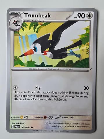TRUMBEAK (PITCH BLACK 067/084) (TRADING CARD), Gebruikt