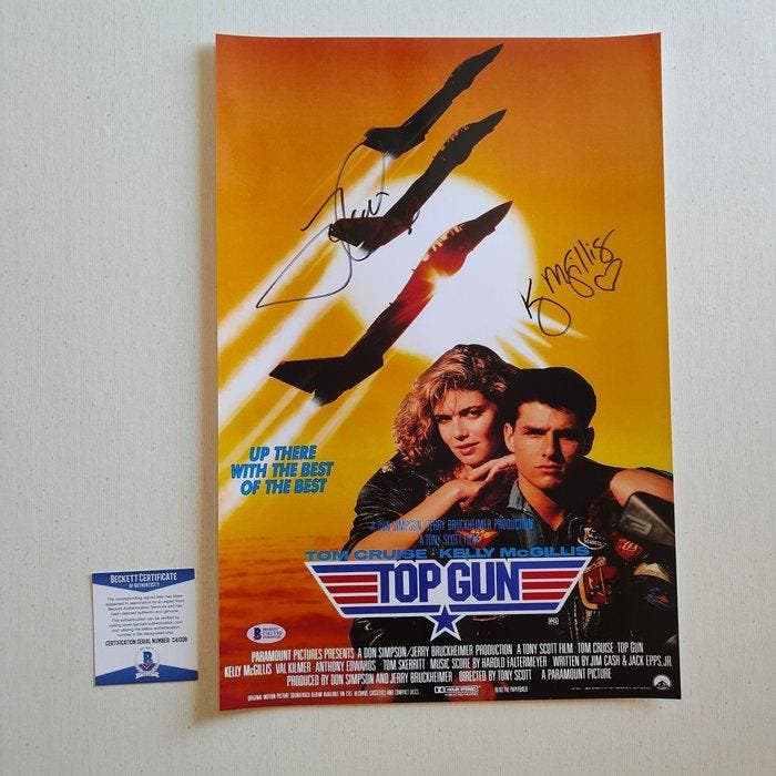 Top Gun - Tom Cruise & Kelly McGillis - Dual Signed Photo, Collections, Cinéma & Télévision