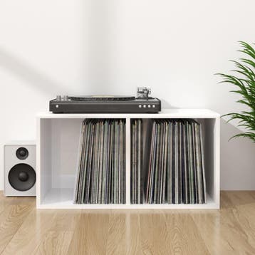 vidaXL Opbergbox voor LPs 71x34x36 cm bewerkt hout, Maison & Meubles, Accessoires pour la Maison | Étagères pour CD & DVD, Verzenden