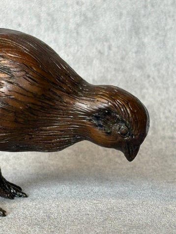 Beeld, Kuiken - 7.5 cm - Brons, Antiek en Kunst