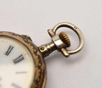 Antique - 800 silver 10 Rubis - Robert - mechanical pocket