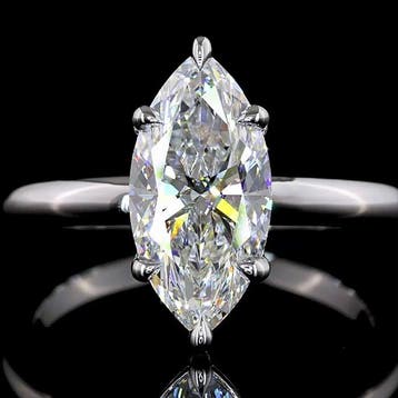 Zonder minimumprijs - Ring - 14 karaat Witgoud - 2.07ct. tw., Handtassen en Accessoires, Nieuw