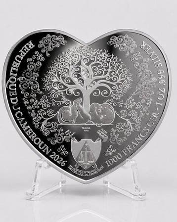 Kameroen. 1000 Francs 2026 – Baby Girl – New Born Heart – 1