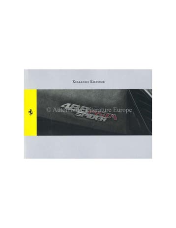 2018 FERRARI 488 PISTA SPIDER INSTRUCTIEBOEKJE TURKS, Ophalen of Verzenden