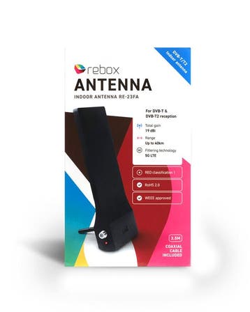 Rebox RE-23FA DVB-T2 binnen antenne voor DVB-T(2) 19 dBi - t, Ophalen of Verzenden, Nieuw