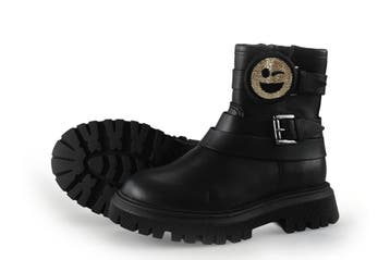 Nubikk Biker boots Meisjes in maat 24 Zwart, Verzenden, Schoenen