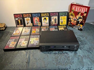 Samsung SVL12K & Charlie Chaplin Éternel Complete 15-VHS