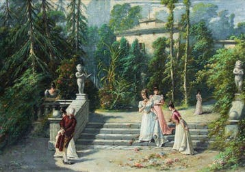 Guglielmo Napoli (Pavia 1868 – Genova 1945) - Scena galante