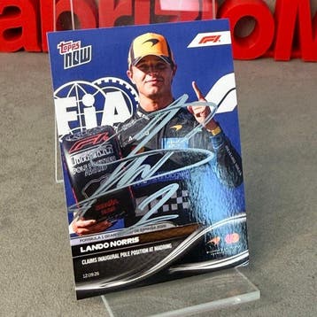 Mclaren - Topps Now - Claim Inaugural Pole Position at, Nieuw