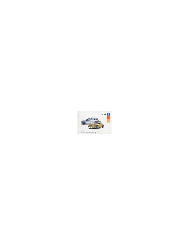 2003 PEUGEOT 206 INSTRUCTIEBOEKJE DUITS, Auto diversen, Handleidingen en Instructieboekjes, Ophalen of Verzenden
