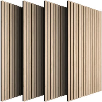 tectake Akoestische panelen Sonic Wall II houtlook - licht e, Verzenden