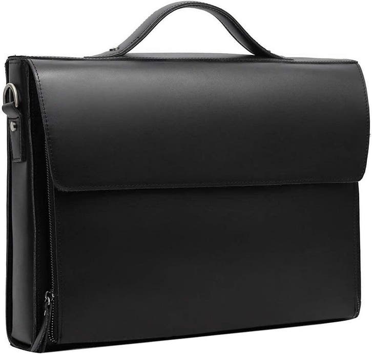 Lederen Aktetas 15,6 inch | Retour deal | 36% Korting, Computers en Software, Laptoptassen, 16 inch, Nieuw, Aktetas, Verzenden