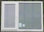 pvc raam, chassis , venster 157 x 115 creme / agaatgrijs, Bricolage & Construction, Châssis & Portes coulissantes, Ophalen of Verzenden