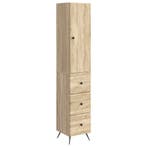 vidaXL Kast Set 2 pcs Sonoma Eiken 34,5 x 34,5 x 90 cm, Huis en Inrichting, Verzenden, Nieuw