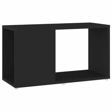 vidaXL Tv-meubel 60x24x32 cm bewerkt hout zwart, Verzenden, Nieuw
