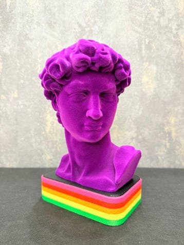 KIRAS - RE..DAVID VELVET VIOLET  - VERSIONE 24CM