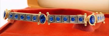 Zonder minimumprijs - Armband - 9 kt. Zilver, Geel goud, Nieuw