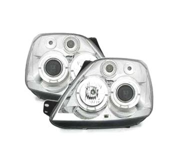 PHARES POUR FORD FIESTA 02-08 ANGEL EYES FOND CHROMÉ, Verzenden