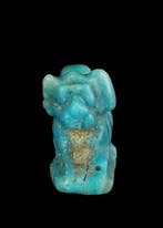 Égypte ancienne, période tardive Faience Amulette du lion