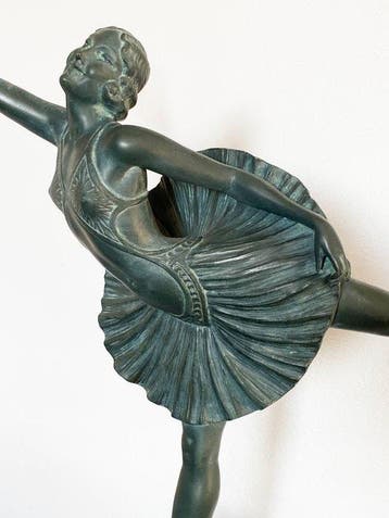 Rare large dancer / Danseuse A - Carlier - Sculpture,, Antiquités & Art