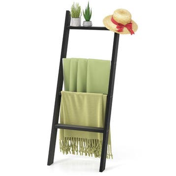 2dekans | Coast Handdoekladder 4-laags - Zwart - 50 x 7,5 x, Ophalen of Verzenden, Nieuw