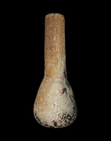 Oud-Romeins - Romeins glazen flacon - 1e / 3e eeuw n. Chr., Antiek en Kunst