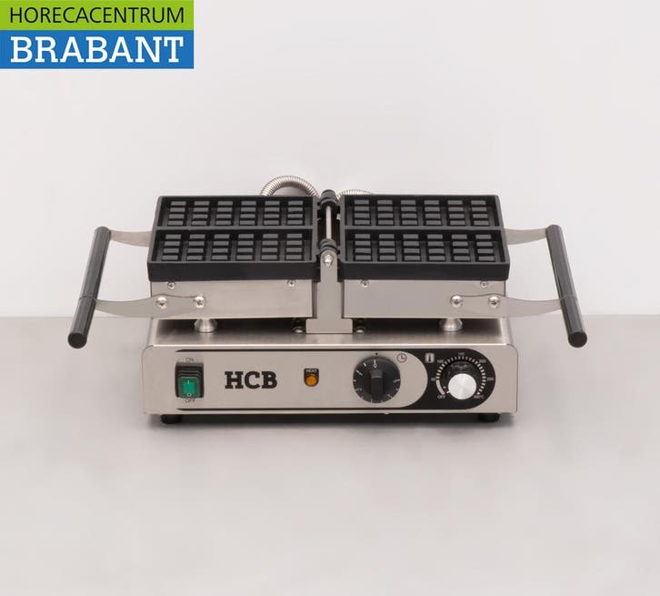 HCB RVS Kantelbare wafelijzer met timer 230V Horeca, Articles professionnels, Horeca | Équipement de cuisine, Enlèvement ou Envoi