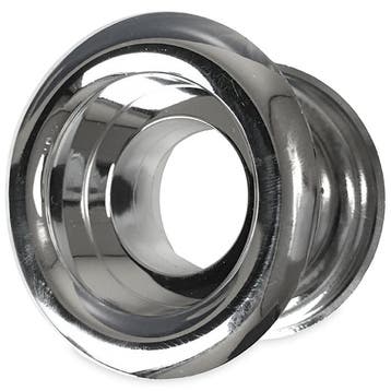 Rond deurrooster Ø40mm - kunststof chrome, Doe-het-zelf en Bouw, Verzenden, Nieuw