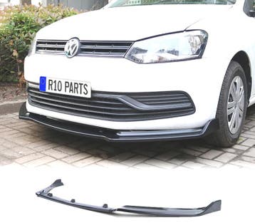 SPOILER LAME AVANT VOLKSWAGEN VW POLO 6C 14-17 NOIR BRILLANT, Verzenden, Nieuw