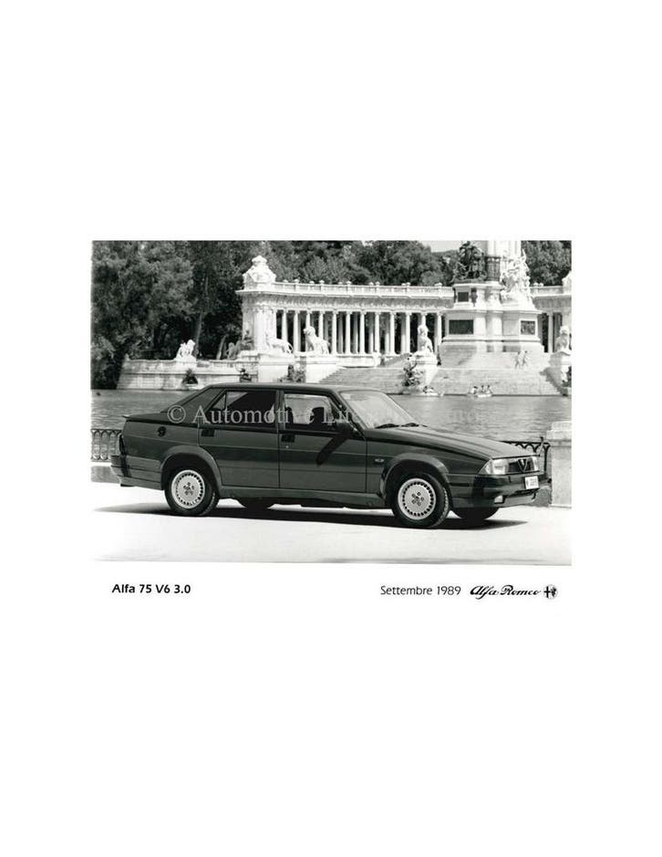 1989 ALFA ROMEO 75 V6 3.0 PERSFOTO, Livres, Autos | Brochures & Magazines
