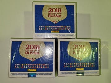 2018 Panini 3x Box sigillato stickers World Cup Russia 2018, Nieuw