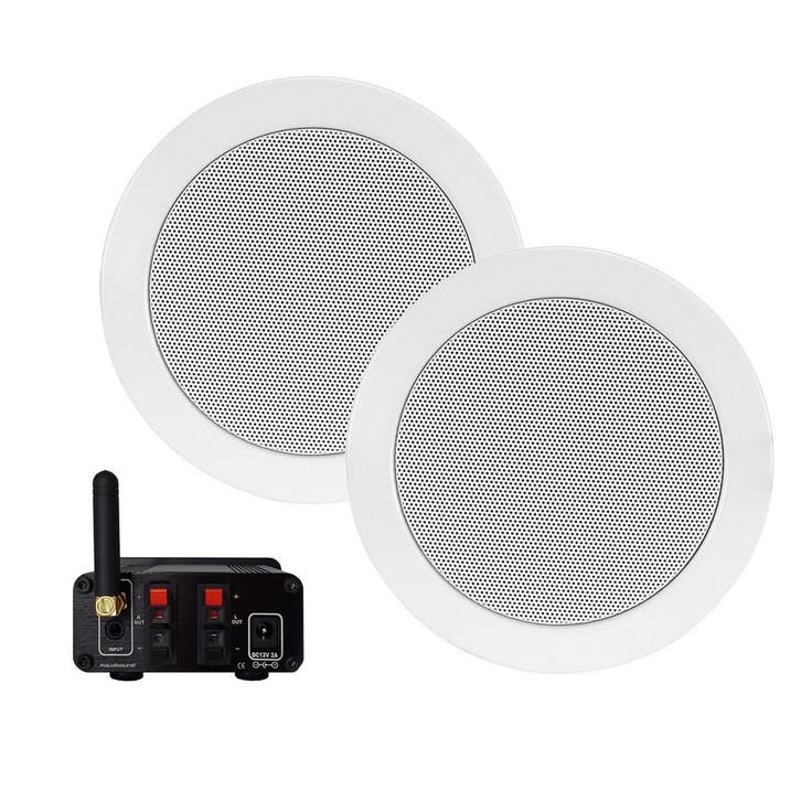 Bluetooth Music Center Aquasound + Twist Speakerset 50 Watt, Bricolage & Construction, Sanitaire, Enlèvement ou Envoi