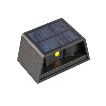 LED WANDLAMP | SOLIS | MET SOLAR | 2x3W, Verzenden, Nieuw