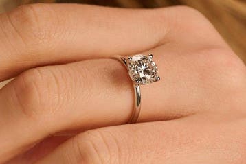 Bague - 14 carats Or blanc - 2.01ct. tw. Diamant (Cultivé en, Bijoux, Sacs & Beauté
