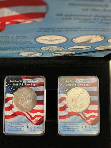États-Unis. 1 Dollar 2021 35th Anniversary of U.S. Silver, Postzegels en Munten
