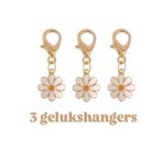3 gelukshangers - bloem - madelief - XL haak- margriet -..., Ophalen of Verzenden, Nieuw