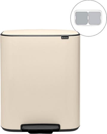 Brabantia Bo Prullenbak - 2 x 30 liter — nieuw, Verzenden