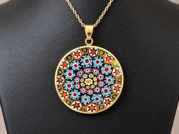 Argent - Collier - Or 24 carats Collier Murano