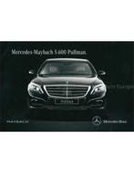 2015 MERCEDES MAYBACH S 600 PULLMAN BROCHURE ENGELS