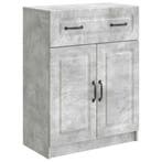 vidaXL Dressoir met lade Betongrijs 66 x 34,5 x 87 cm, Verzenden, Nieuw